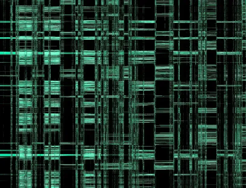 Matrix-style background representing code and cybersecurity